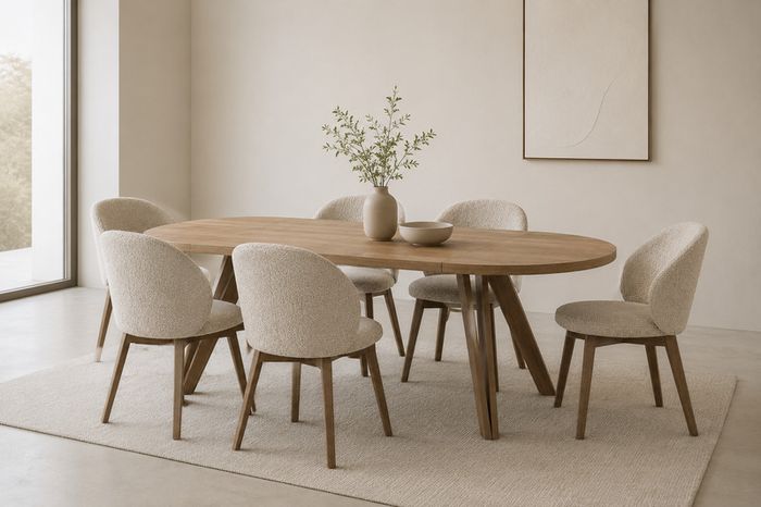Sova Extendable Round Dining Table