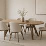 Sova Extendable Round Dining Table 180cm Image 2