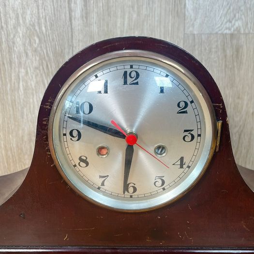 Wooden Napoleon Hat Mantle Clock - Large - Spares or Restoration
