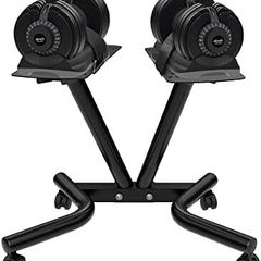 Adjustable Dumbbell Stand Fitness Dial Dumbbell Rack with Adjustable Belt for Home Gym Set
