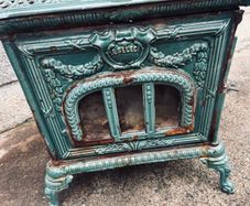 Vintage French-Style Cast Iron Stove