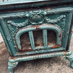 Vintage French-Style Cast Iron Stove