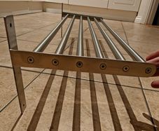 Stainless steel shelves