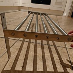 Stainless steel shelves