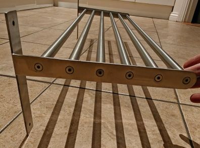 Stainless steel shelves
