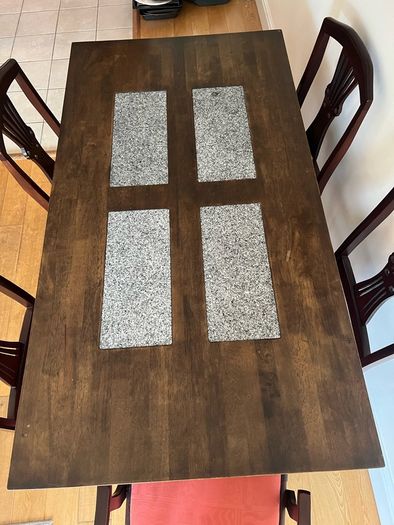 Dining Table With Chairs (solid wood)