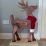 Handmade Wooden Christmas Reindeer for Sale Image 2