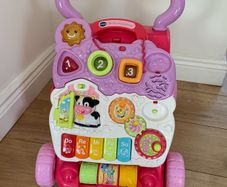 Pink vtech baby walker