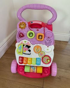 Pink vtech baby walker