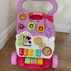 Pink vtech baby walker