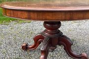 antique table oval mahogany