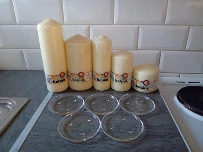 Pillar Candles & Glass Candle Holders