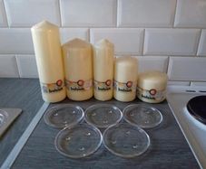Pillar Candles & Glass Candle Holders