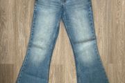 NEW Blue High Rise Flare Rota Ora Jeans: Size 10