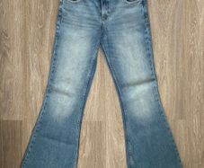 NEW Blue High Rise Flare Rota Ora Jeans: Size 10