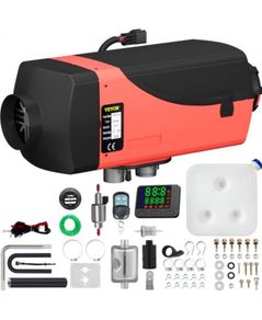 12V 2KW Diesel Air Heater Diesel heater Parking heater Air Diesel heater with Silencer, 10L tank, LCD switch for cars, buses, RVs, trucks, vehicles, shed, storage caravan camper etc
