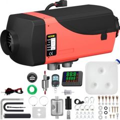 12V 2KW Diesel Air Heater Diesel heater Parking heater Air Diesel heater with Silencer, 10L tank, LCD switch for cars, buses, RVs, trucks, vehicles, shed, storage caravan camper etc