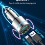 Bluetooth Car Adapter 5.3, Mohard All-Metal PD 30W & QC3.0 18W Fast Car Charger, Wireless FM Radio CarCigarette Lighter FM Transmitter for Car, Noise Cancelling Hands-Free Call Hi-Fi Music, Ring Light Image 2