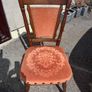 Set of 4 Beautiful Vintage Solid Wood Chairs 200 Image 5