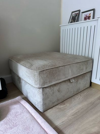 NEXT 3 Seater Sofa + Storage Footstool (Stamford Grand Relaxed Sit)