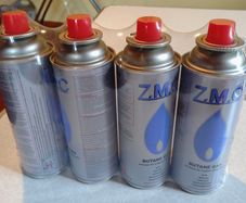 4 Butane Canisters 227g For Camping Etc.. (new).