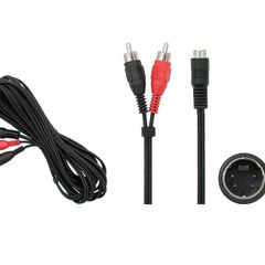New 5m S-Video SVHS to 2x RCA Audio Cable Lead Cord Connector #1006