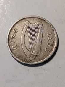 Irish Silver Florin 1939