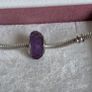 Pandora purple fascinating faceted murano glass charm perfect condition Image 2