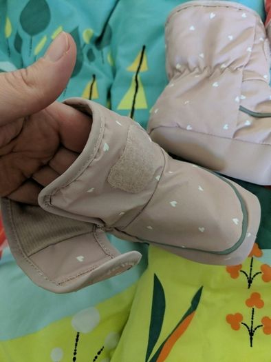 Warm baby booties