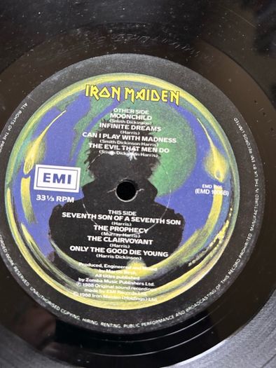 Vinyl Iron Maiden