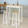 Dining table with two stools Image 2