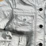 Levis Chore Jacket Womens M Grey - Army Military Parka Cotton Hooded Utility Image 3