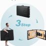 Portable Massage Table Massage Bed Lash Bed Facial Bed SPA Bed Tattoo Table Height Adjustment Carrying Bag 2 Section Wooden (FREE POSTAGE) Image 4