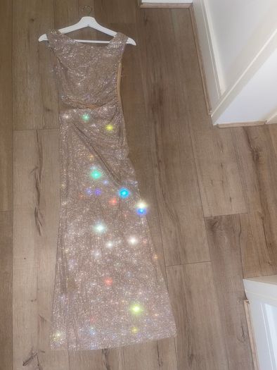 Gold long dress