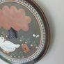 Vintage KMK Kupfermuhle Ceramic Wall Plate - Mid-Century West German Art Pottery - Bird & Tree Folk Art Decor Image 3