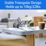 Adjustable Laptop Stand for Desk Foldable & Portable ABS Silicone Riser, Ventilated Cooling Holder for 10 17.3 Laptops & Tablets Image 4
