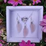 Handmade Feather Gemstone jewellery set Image 4