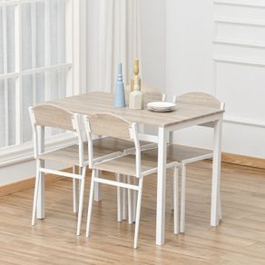 5Pcs Wooden Dining Set
