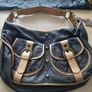 Charlie Lapson Black & Gold Handbag Image 3