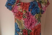 Rockmans floral off shoulder blouse Size UK16 EU44 Postage included