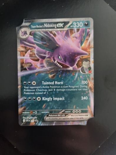 Team Rockets Nidoking Ex Promo Pokemon Card (SVP 217) Destined Rivals Promo Pokemon Card