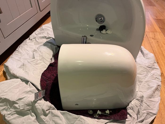 bathroom sink with tap