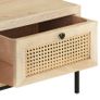 Coffee Table 90x50x37 cm Solid Mango Wood and Natural Cane Image 6