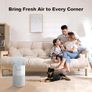 Air Purifier for Bedroom Home - Quiet HEPA Filter Cleaner with Fragrance Sponge & 3 Speed for Dust, Pet,Better Sleep, Air Freshener, Odour, Smoke, Office, Desktop Image 6