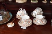 Imperial Bone China_Floral Garland_22kt Gold Tea Set (18 Pieces), c.1970s