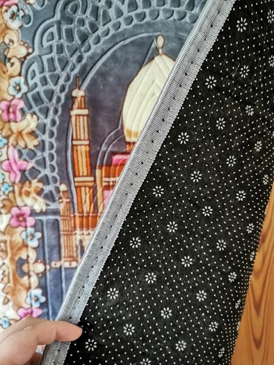 3in1 Matching Set: Grey Persian Style Rug + Home Decoration + Small Lamp