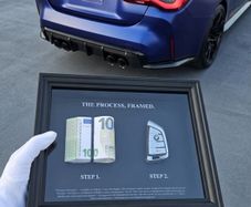 Gift 3D money frame art decor