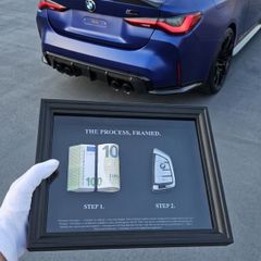 Gift 3D money frame art decor