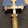 19 th century amazing brass bishops crosier top in the form of a cross Image 2
