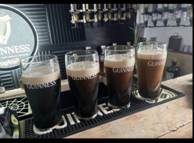 Guinness pint glasses - modern 6 no.